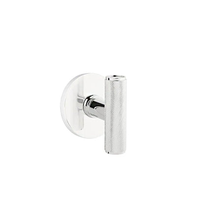 Emtek Ace Knurled Knob with Disk Rosette in Polished Chrome