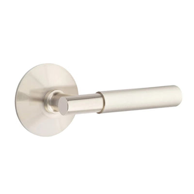 Emtek Myles Lever with Modern Rosette in Satin Nickel