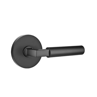 Emtek Hercules Lever with Disk Rosette in Flat Black