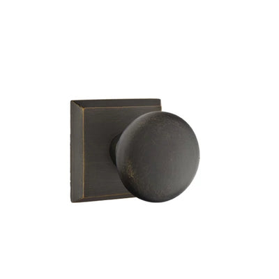 Emtek Winchester Knob with #6 Rosette in Medium Bronze