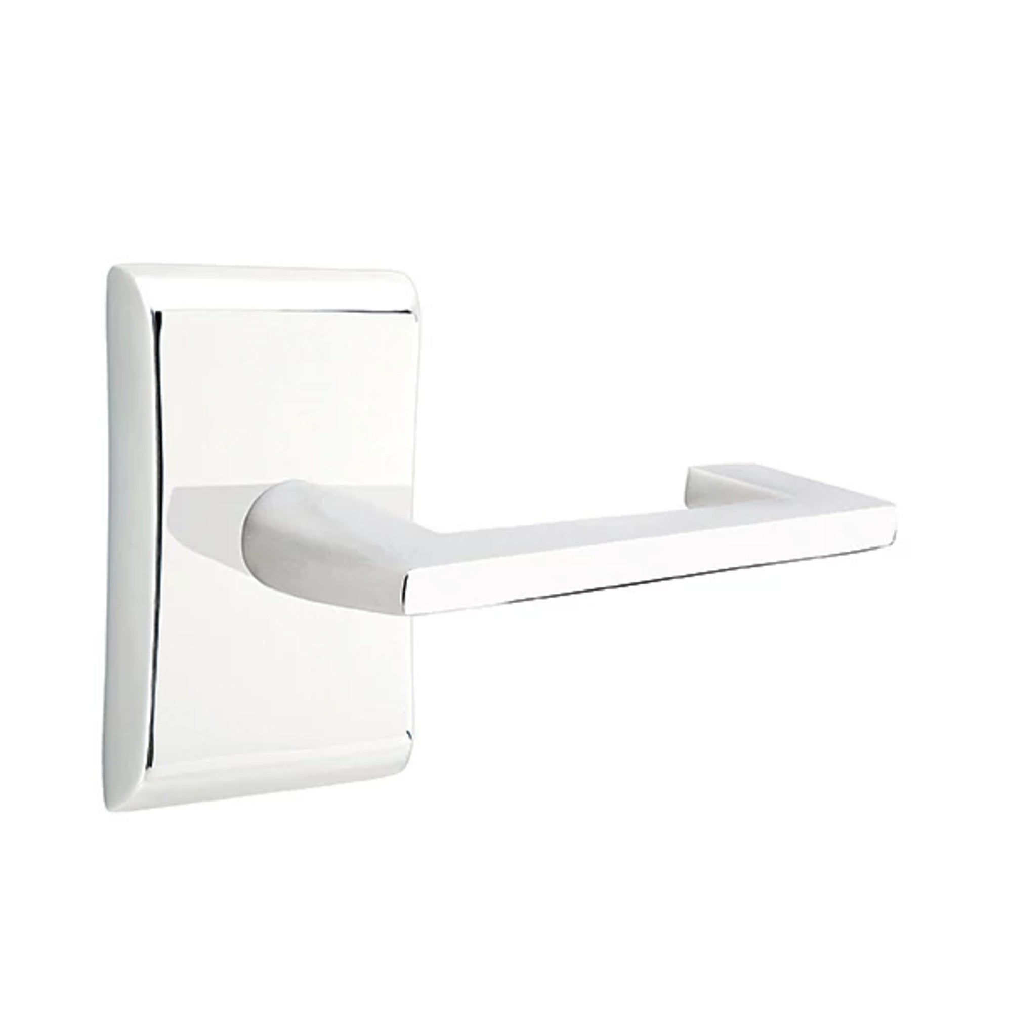 Emtek Argos Lever with Neos Rosette in Polished Chrome