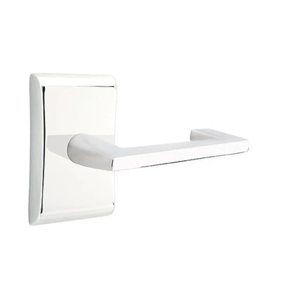 Emtek Argos Lever with Neos Rosette in Polished Chrome