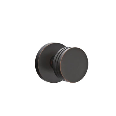 Emtek Bern Knob with Disk Rosette in Oil Rubbed Bronze