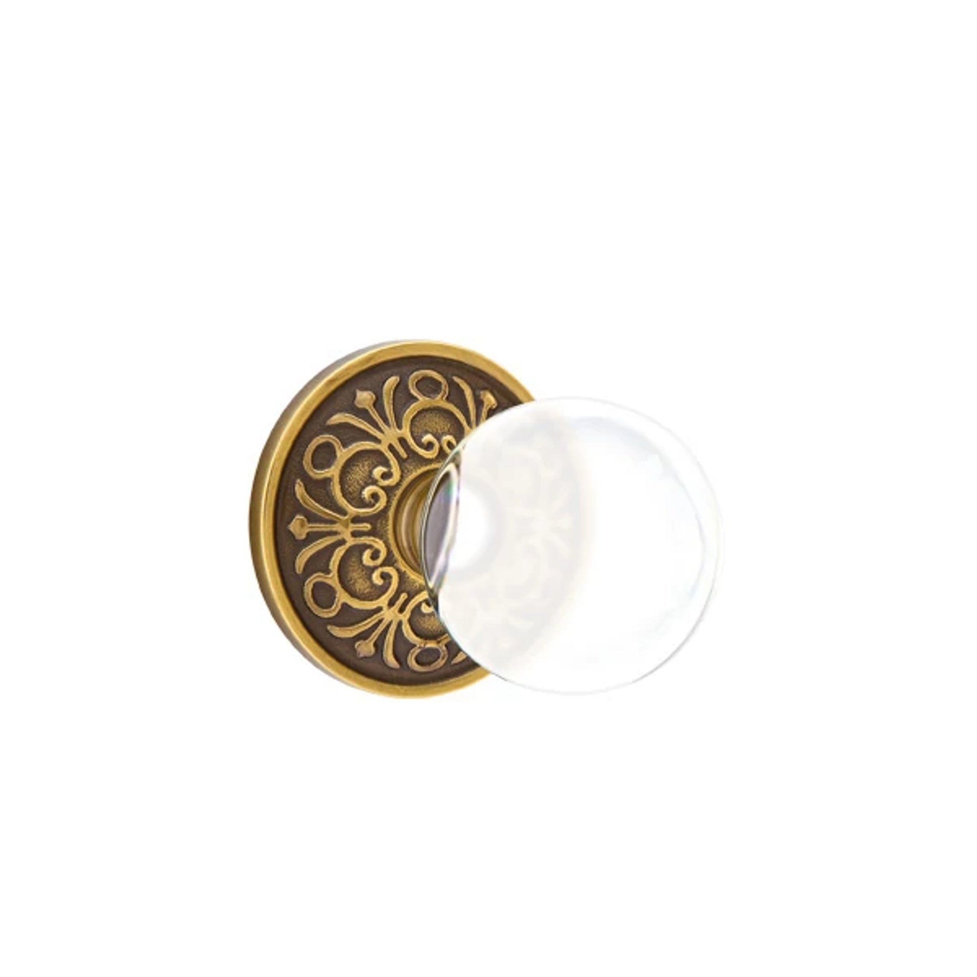 Emtek Bristol Knob with Lancaster Rosette in French Antique