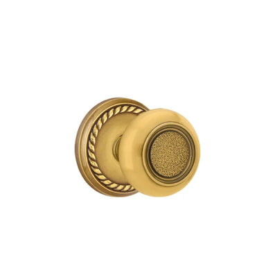 Emtek Belmont Knob with Rope Rosette in French Antique