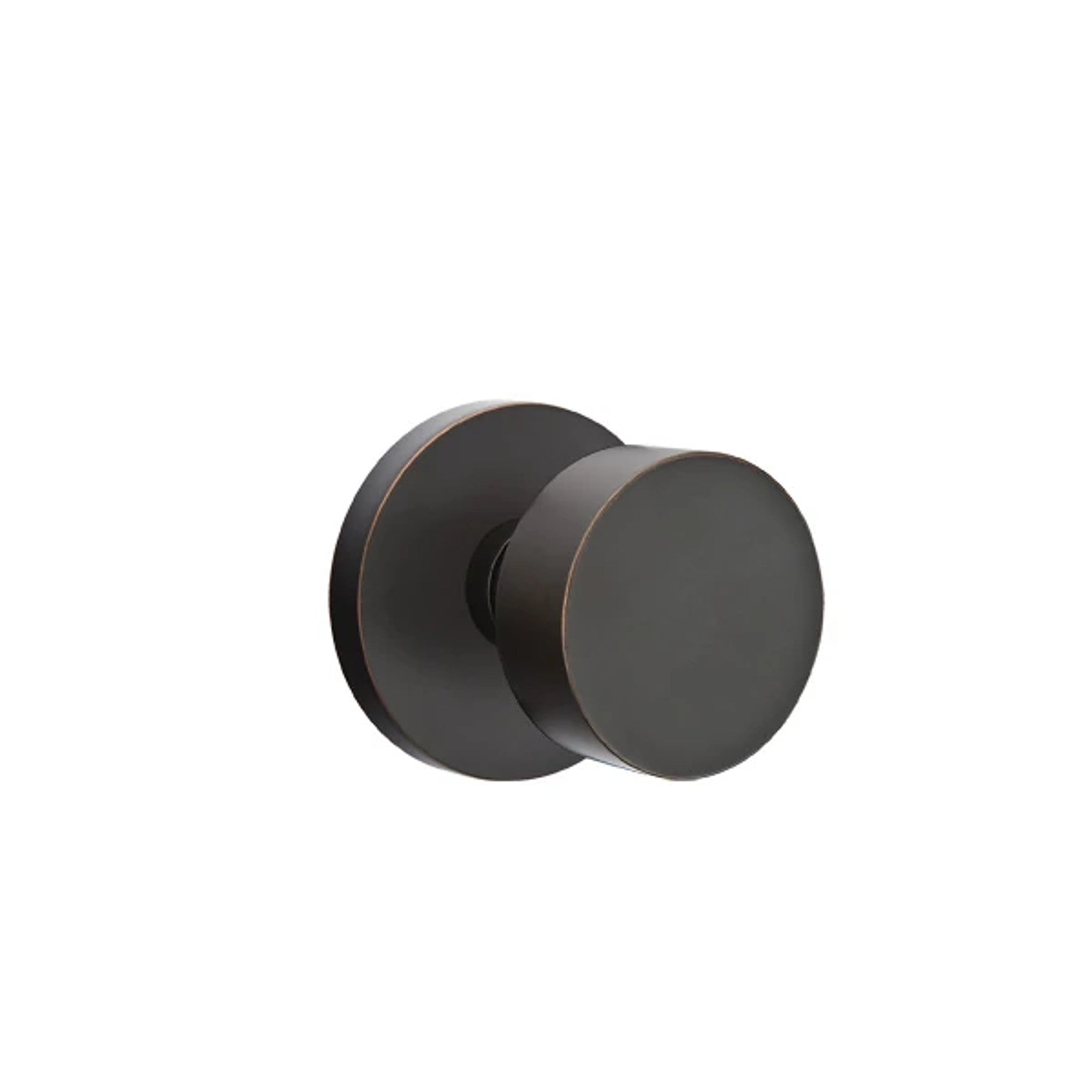 Emtek Round Knob with Disk Rosette in Oil Rubbed Bronze