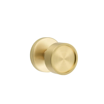 Emtek Verve Knob with Disk Rosette in Satin Brass