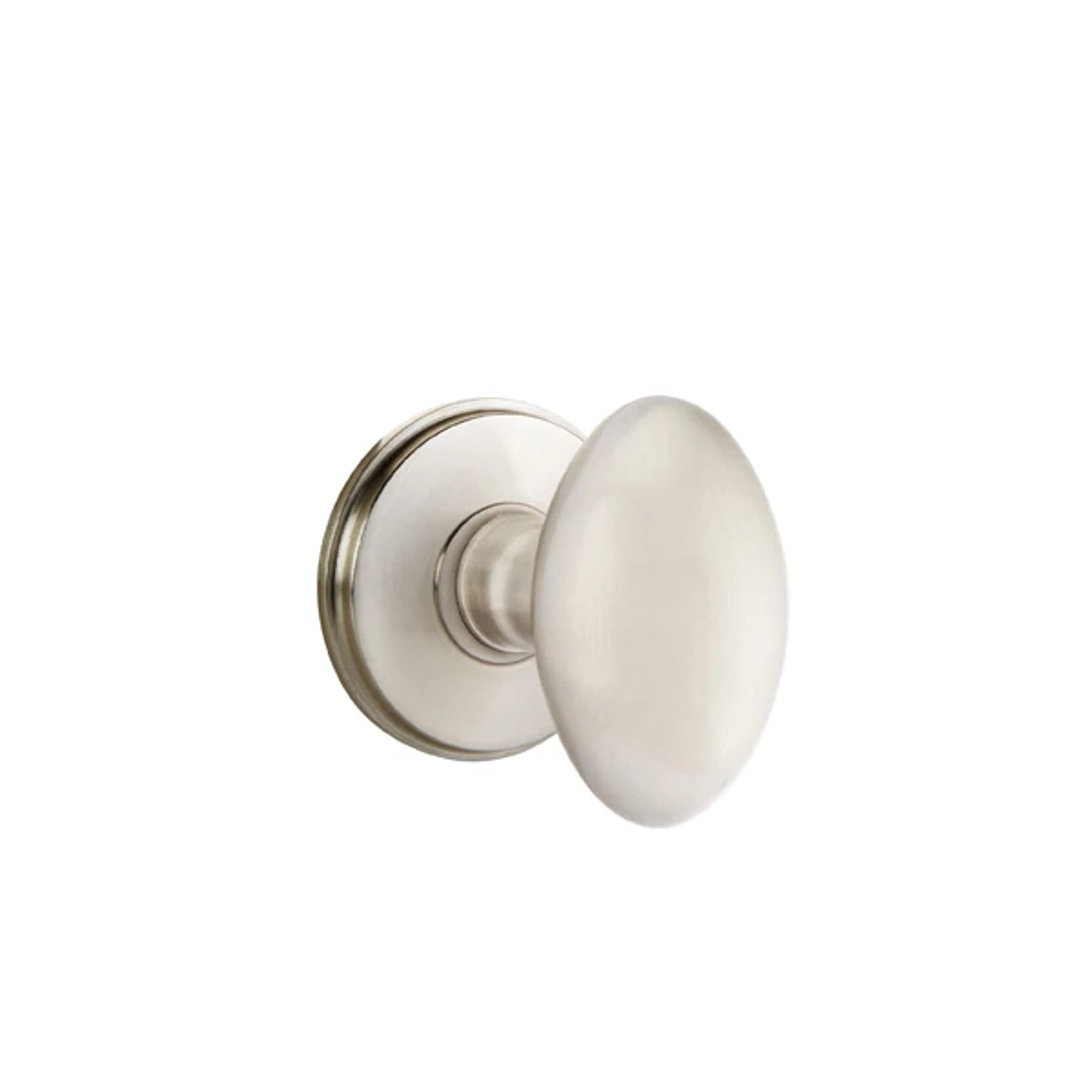 Emtek Egg Knob with Watford Rosette in Satin Nickel