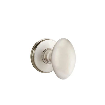 Emtek Egg Knob with Watford Rosette in Satin Nickel
