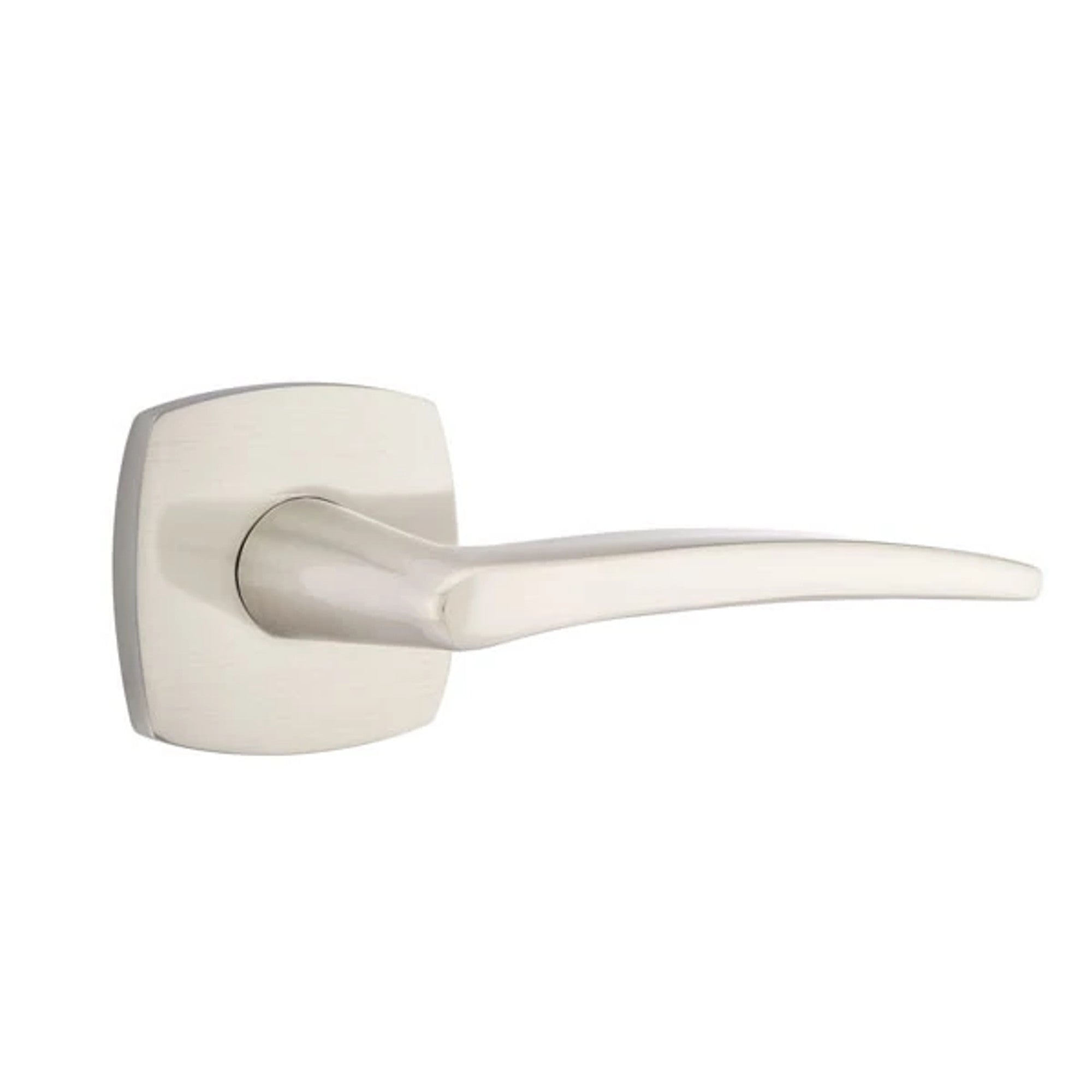Emtek Poseidon Lever with Urban Modern Rosette in Satin Nickel