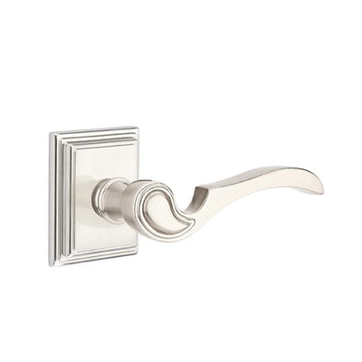 Emtek Coventry Lever with Wilshire Rosette in Satin Nickel