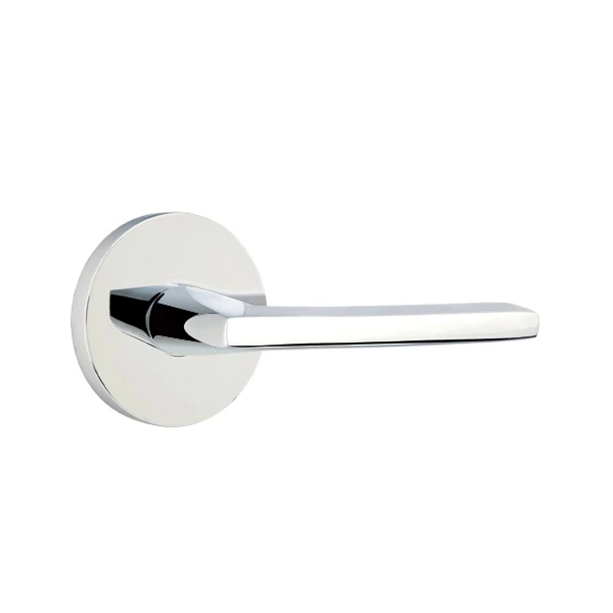 Emtek Helios Lever with Disk Rosette in Polished Chrome
