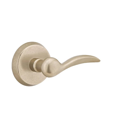 Emtek Durango Lever with #2 Rosette in Tumbled White Bronze