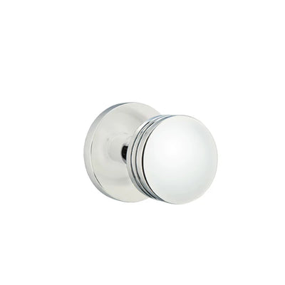 Emtek Bern Knob with Disk Rosette in Polished Chrome
