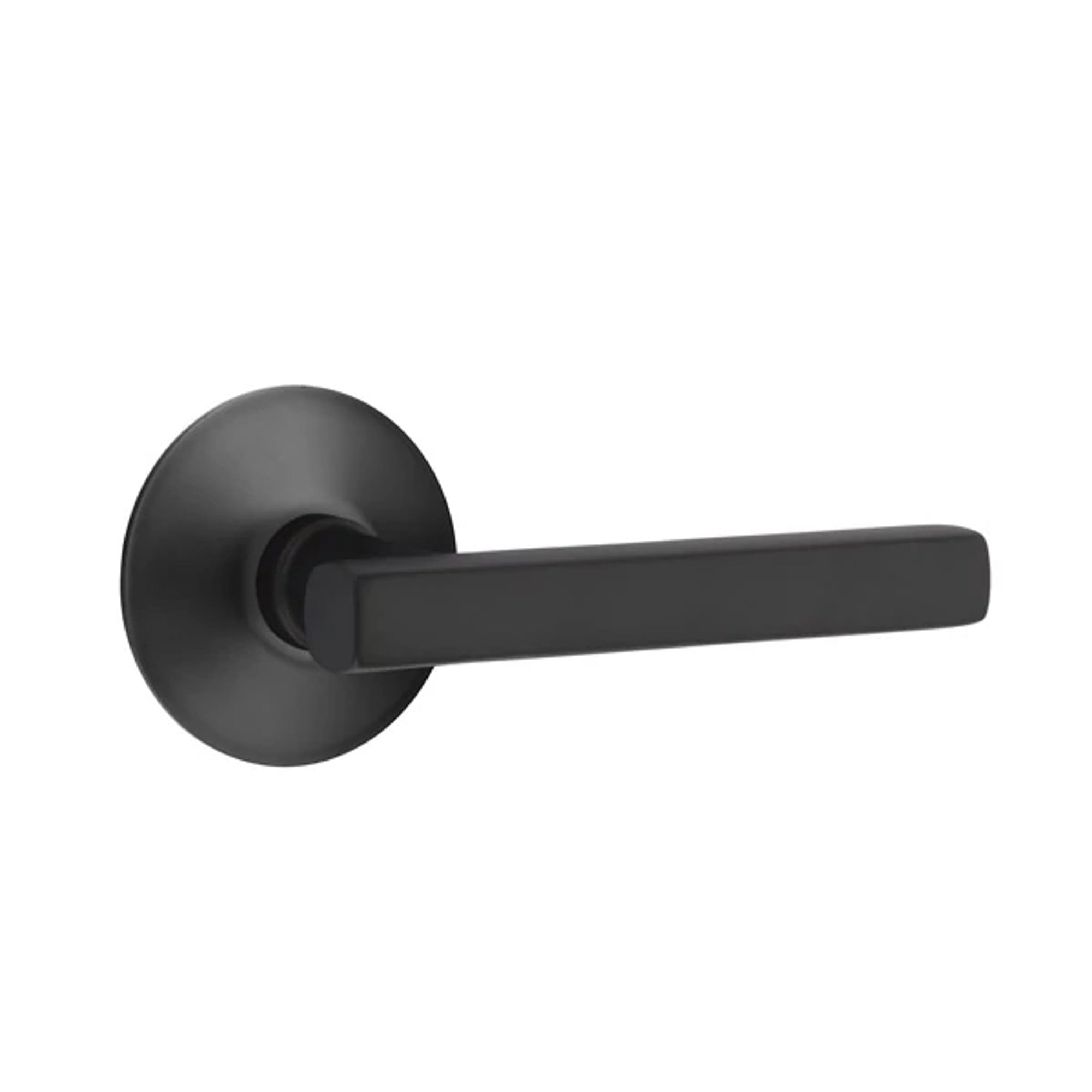 Emtek Freestone Lever with Modern Rosette in Flat Black