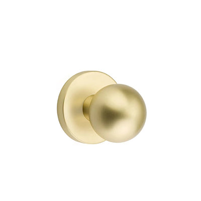 Emtek Orb Knob with Disk Rosette in Satin Brass