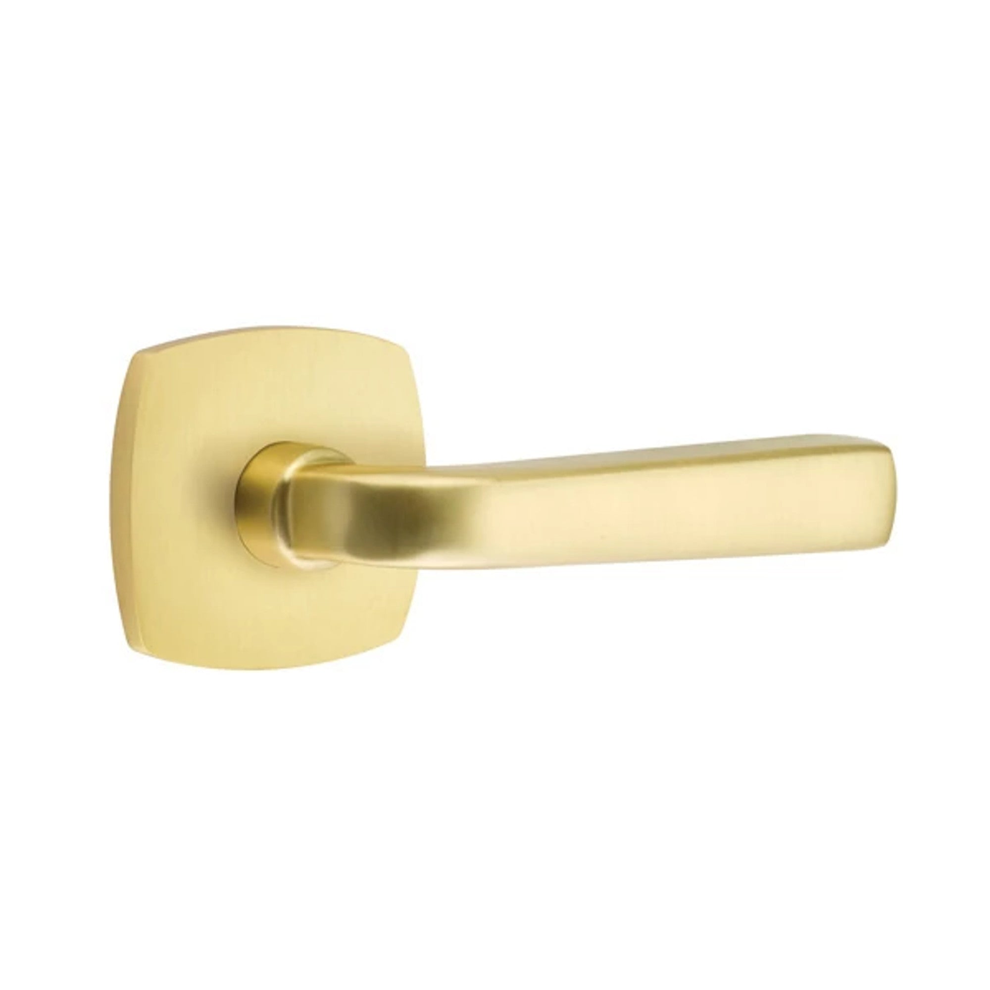 Emtek Sion Lever with Urban Modern Rosette in Satin Brass