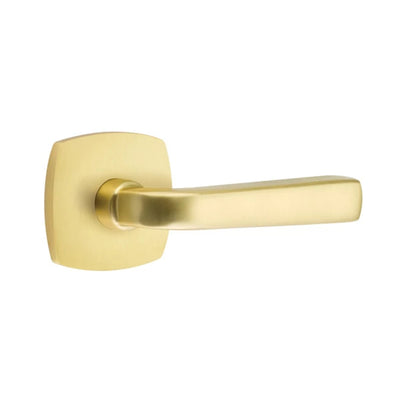 Emtek Sion Lever with Urban Modern Rosette in Satin Brass