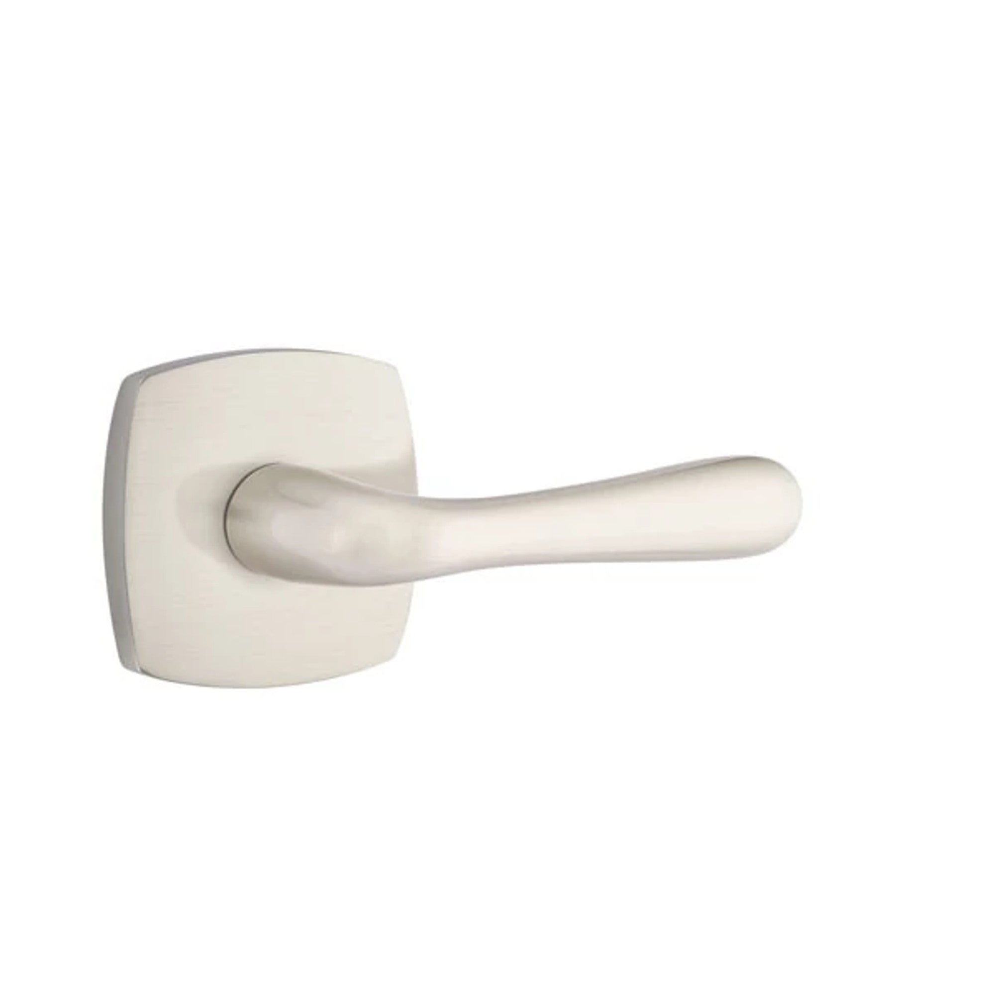 Emtek Basel Lever with Urban Modern Rosette in Satin Nickel
