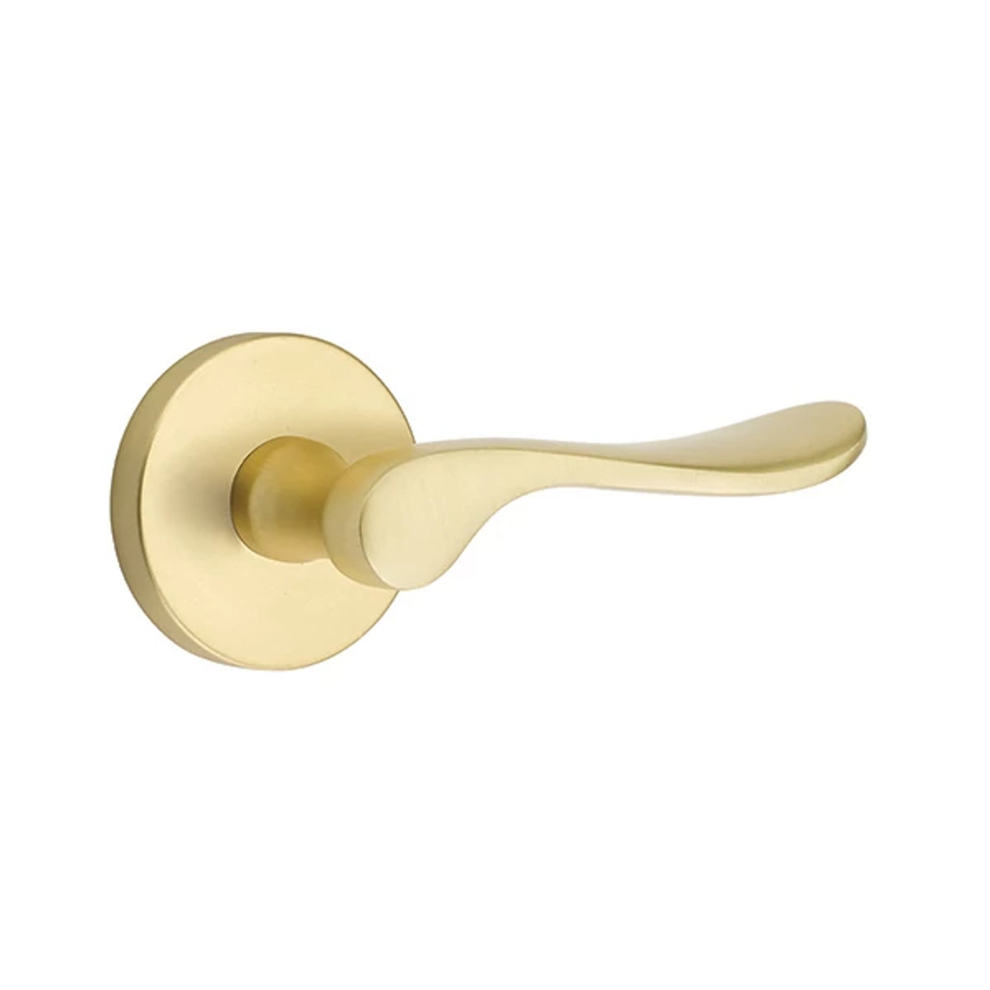 Emtek Luzern Lever with Disk Rosette in Satin Brass