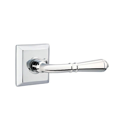 Emtek Turino Lever with Quincy Rosette in Polished Chrome