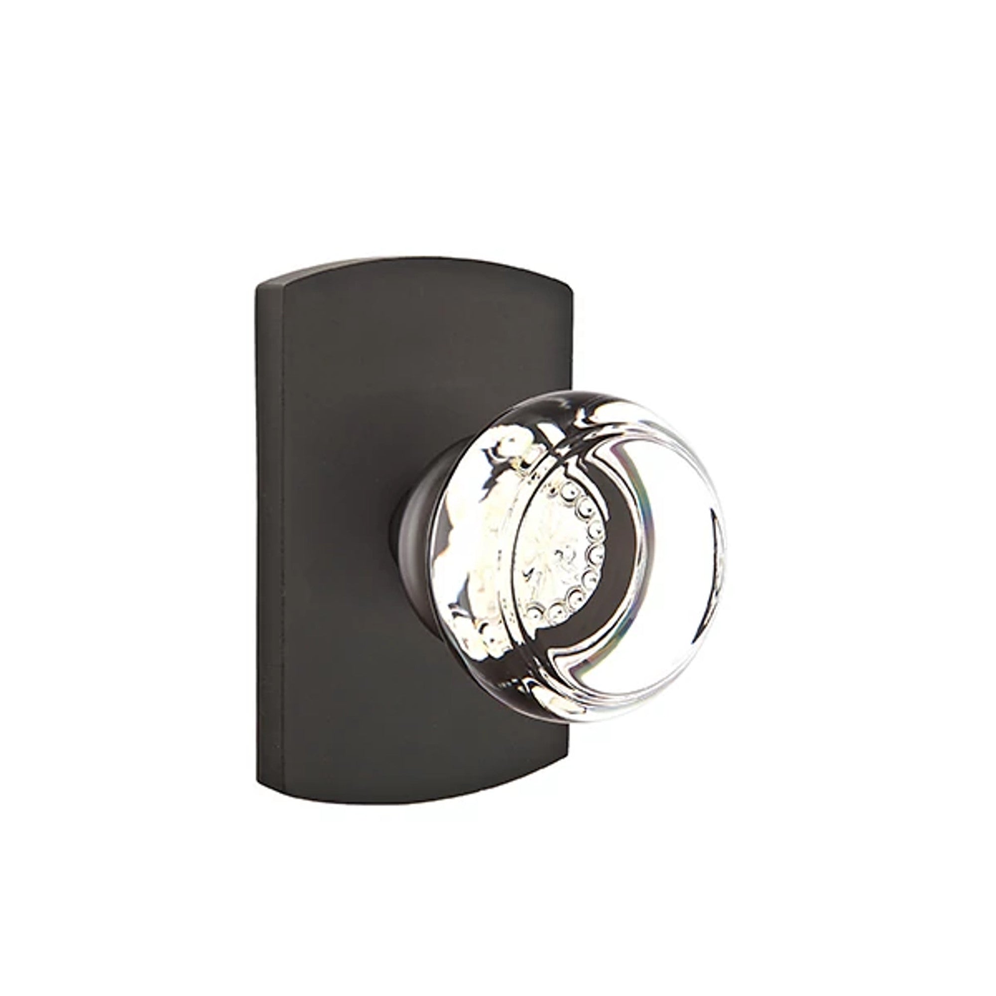 Emtek Georgetown Knob with #4 Rosette in Flat Black Bronze