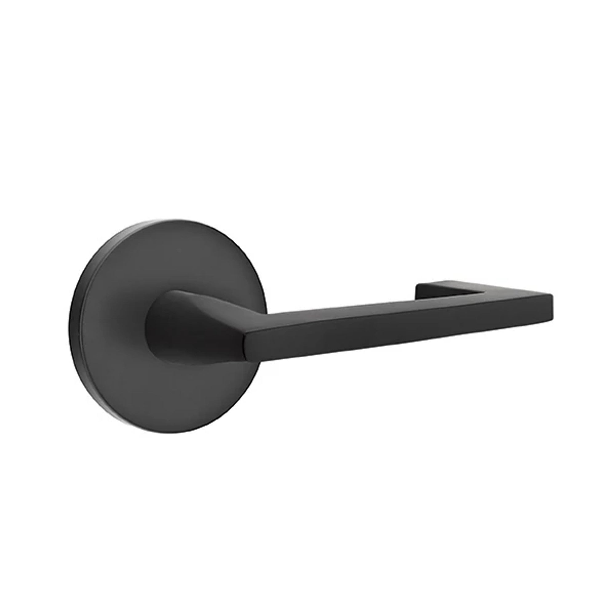 Emtek Argos Lever with Disk Rosette in Flat Black