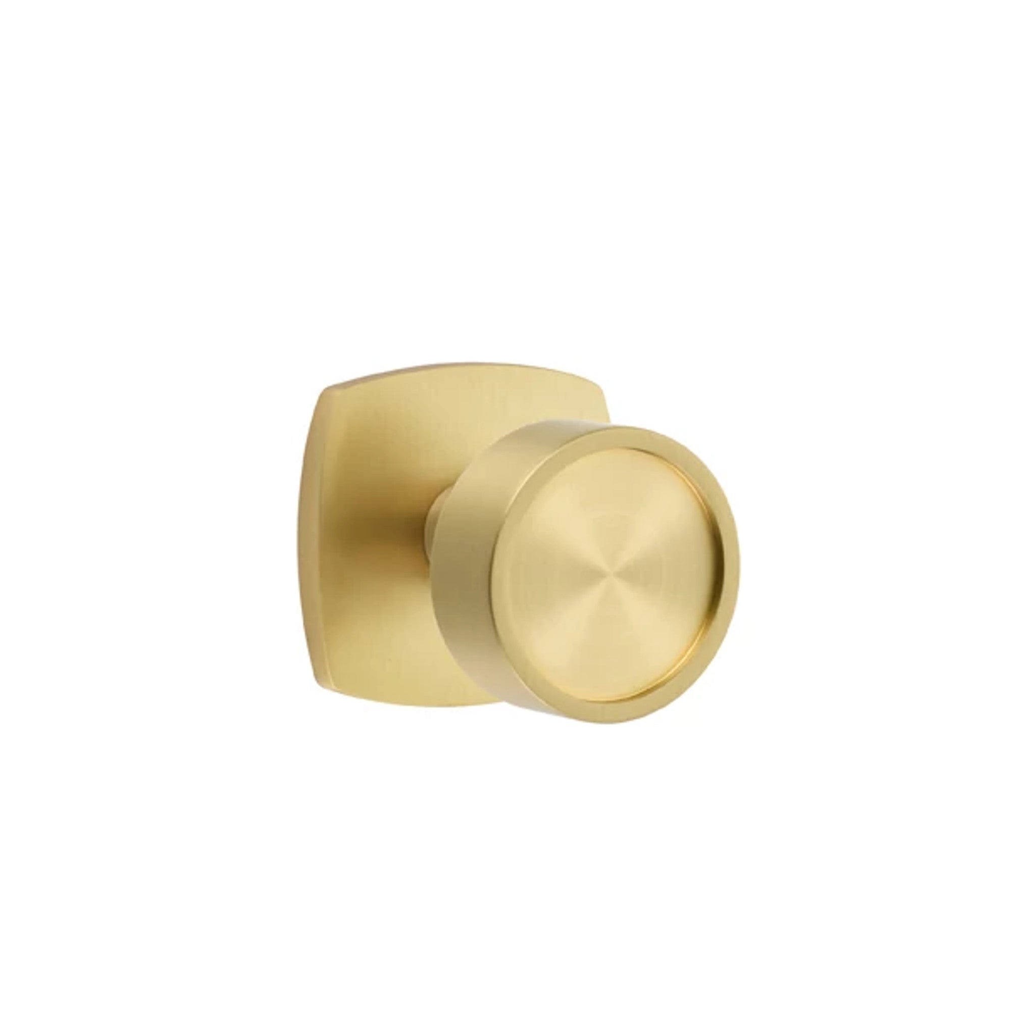 Emtek Verve Knob with Urban Modern Rosette in Satin Brass