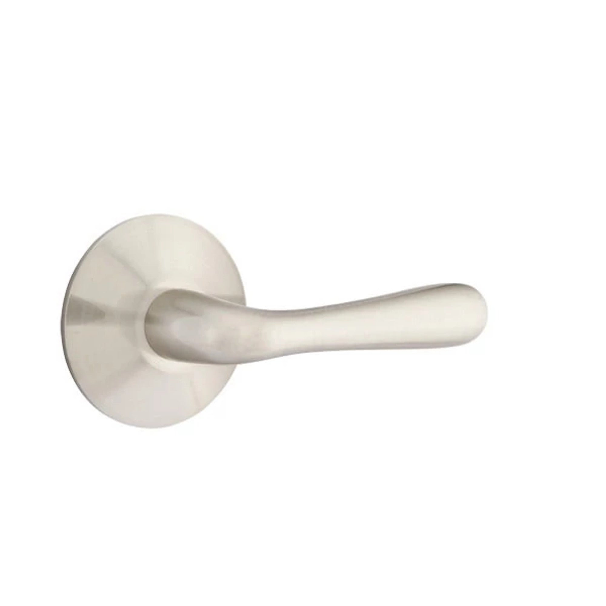 Emtek Basel Lever with Modern Rosette in Satin Nickel