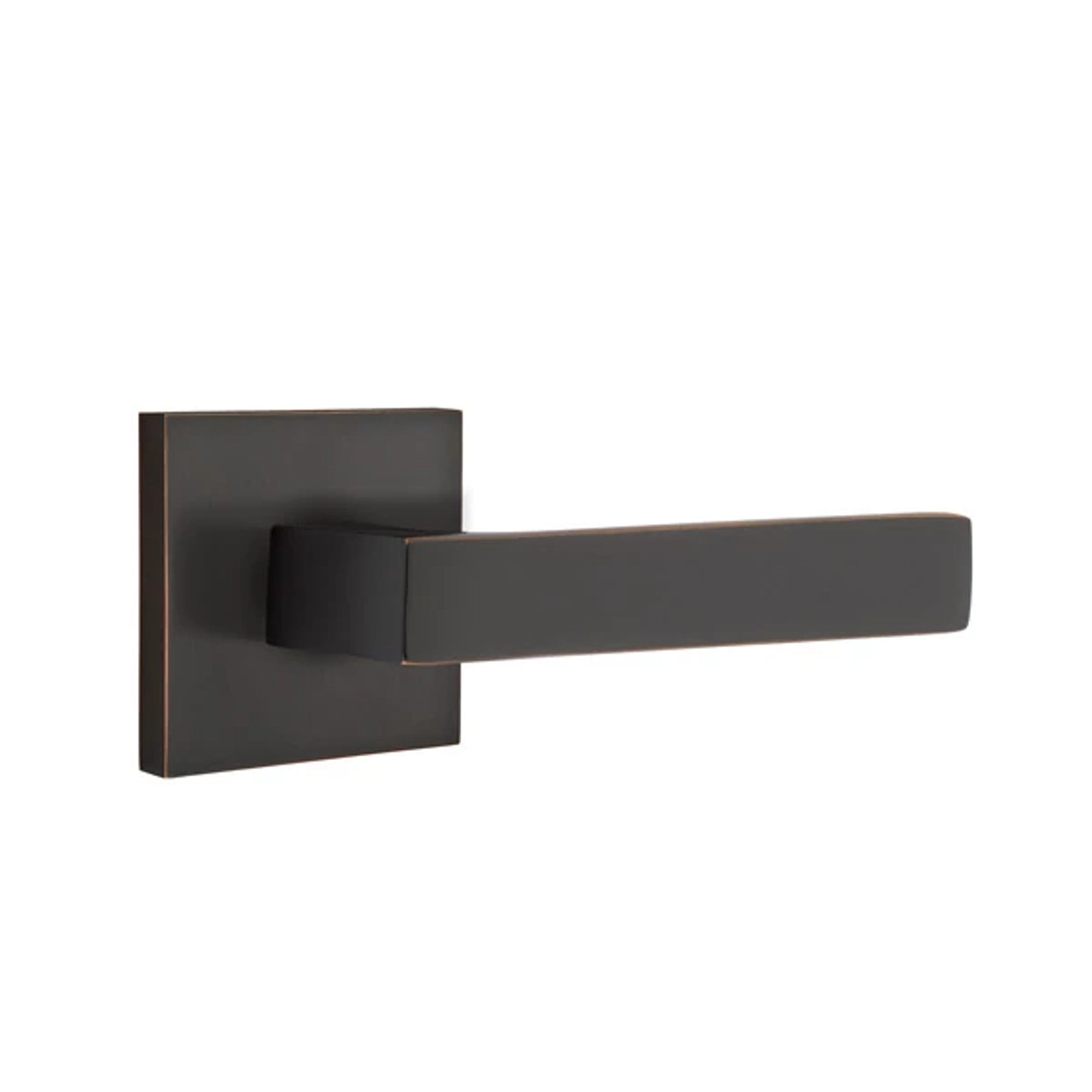 Emtek Dumont Lever with Square Rosette in Oil Rubbed Bronze