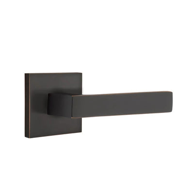 Emtek Dumont Lever with Square Rosette in Oil Rubbed Bronze