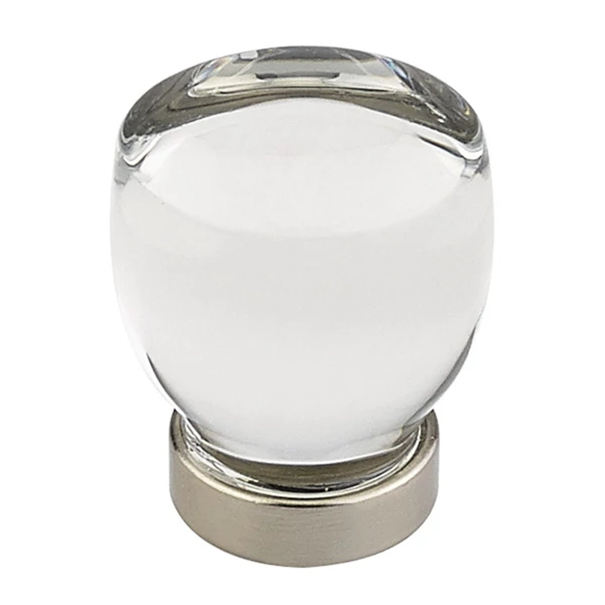 Emtek Juneau Crystal 1-1/8" Knob (shown in Satin Nickel)