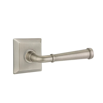 Emtek Merrimack Lever with Quincy Rosette in Pewter
