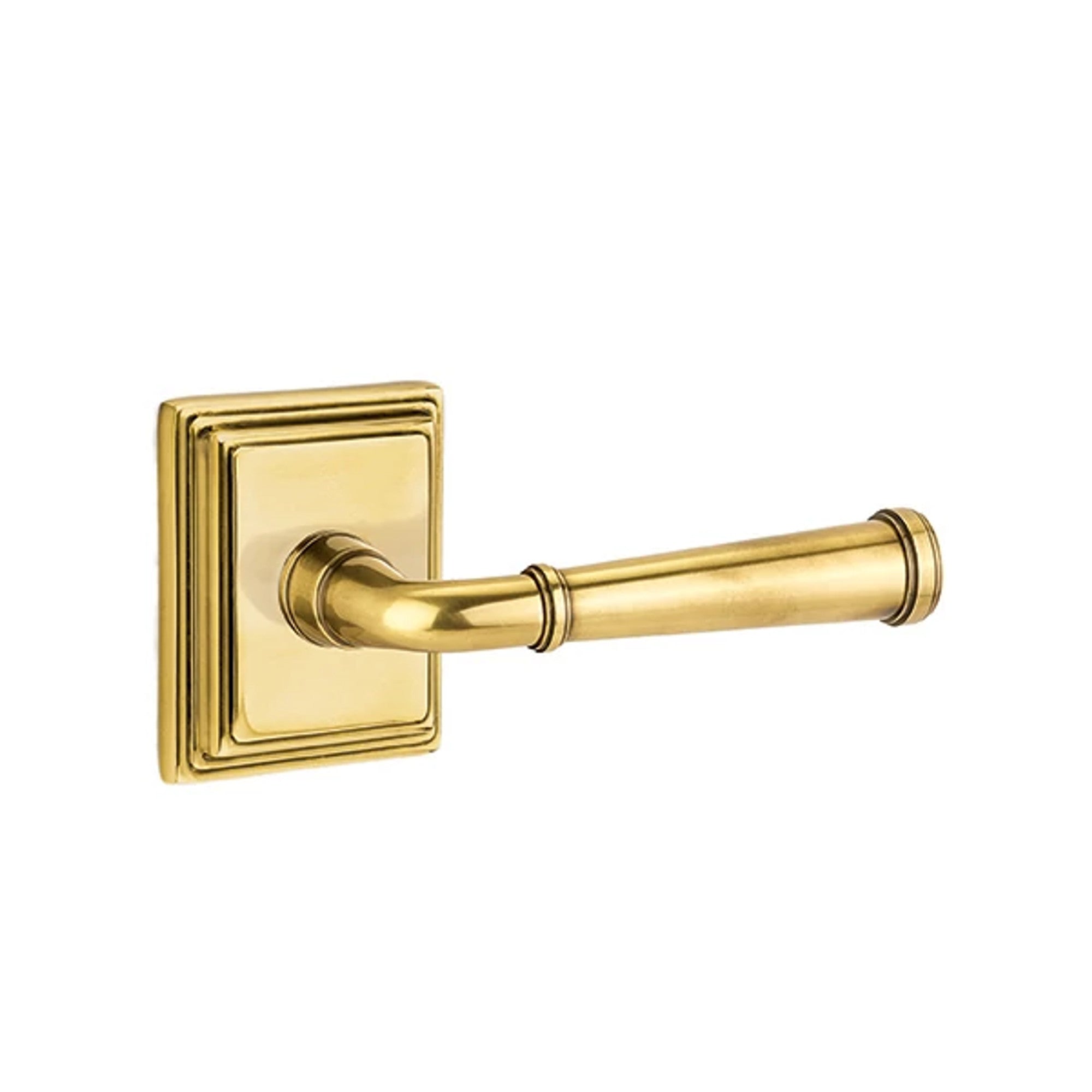 Emtek Merrimack Lever with Wilshire Rosette in French Antique