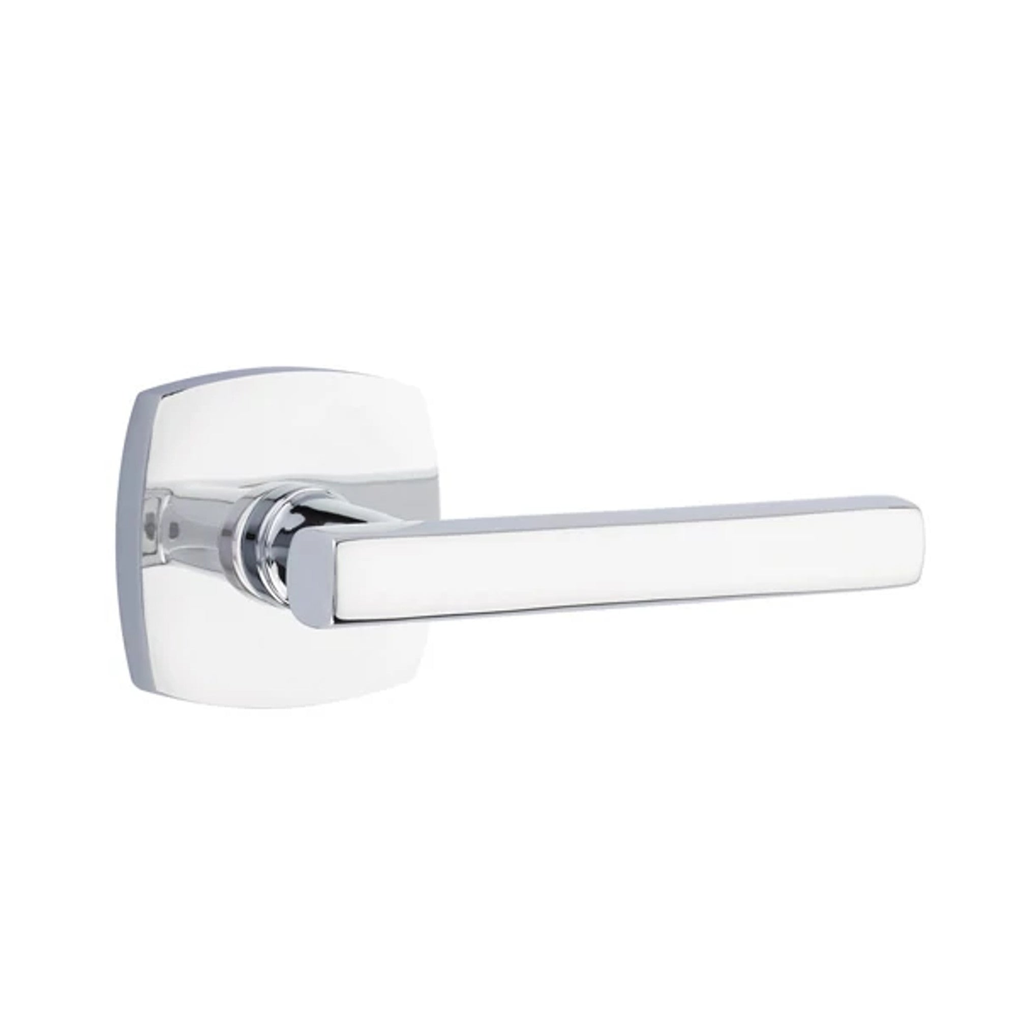 Emtek Freestone Lever with Urban Modern Rosette in Polished Chrome