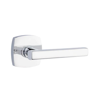 Emtek Freestone Lever with Urban Modern Rosette in Polished Chrome