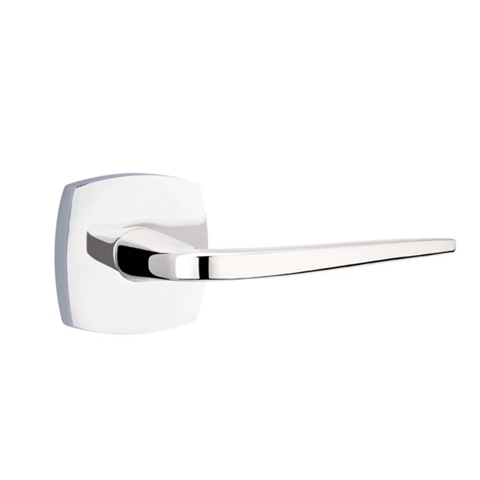 Emtek Athena Lever with Urban Modern Rosette in Polished Chrome