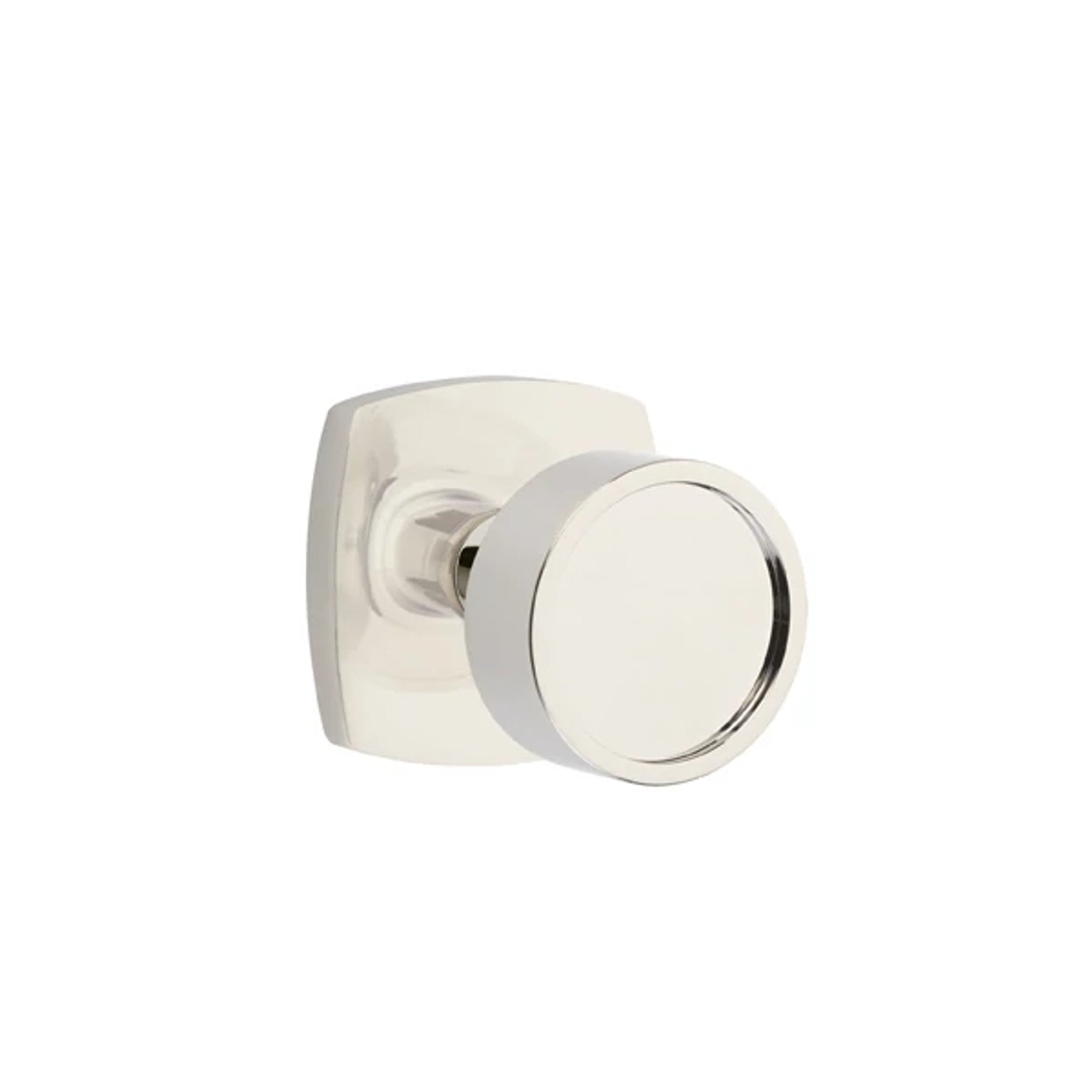 Emtek Verve Knob with Urban Modern Rosette in Polished Nickel