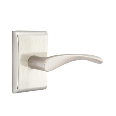 Emtek Triton Lever with Neos Rosette in Satin Nickel