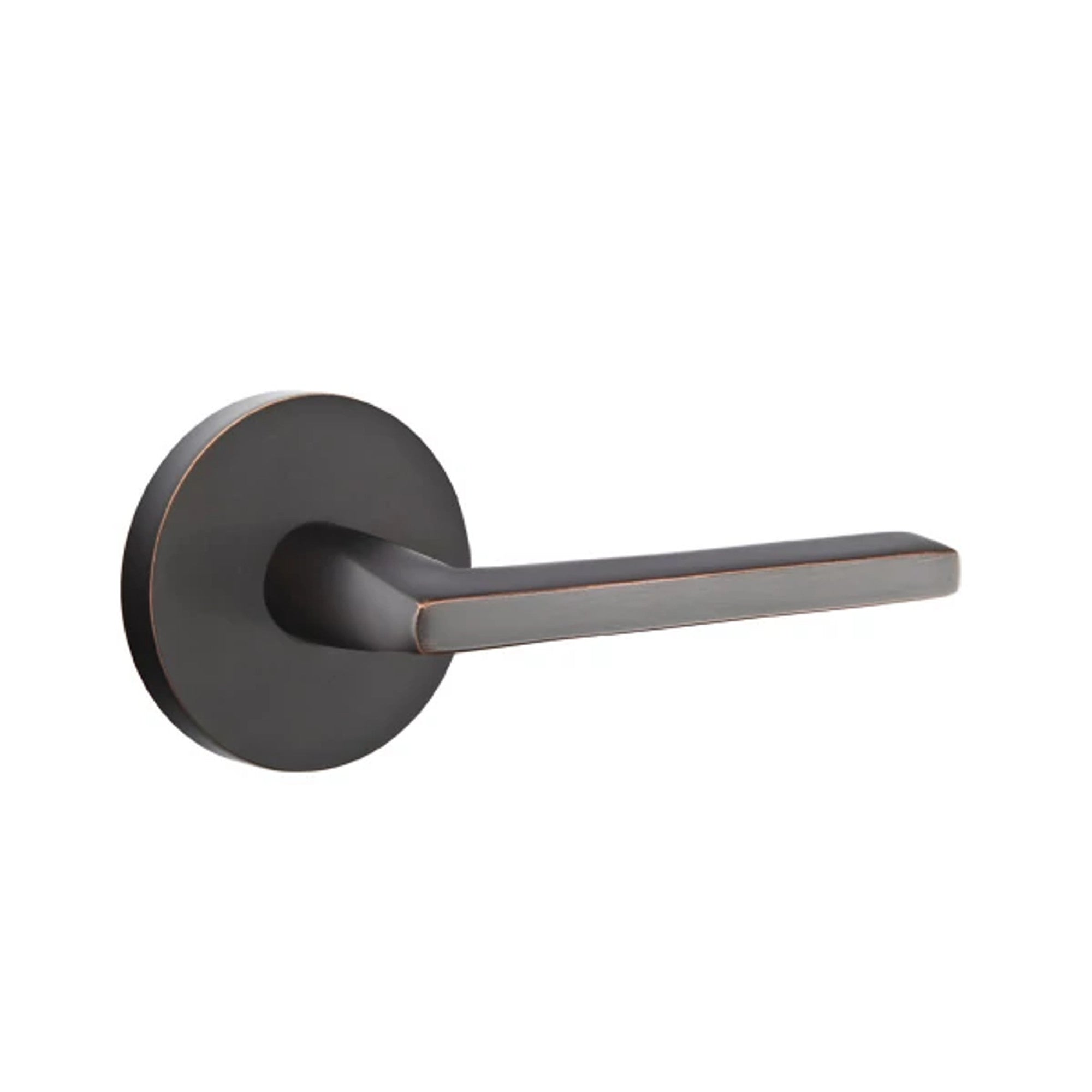 Emtek Helios Lever with Disk Rosette in Oil Rubbed Bronze