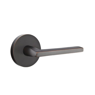 Emtek Helios Lever with Disk Rosette in Oil Rubbed Bronze