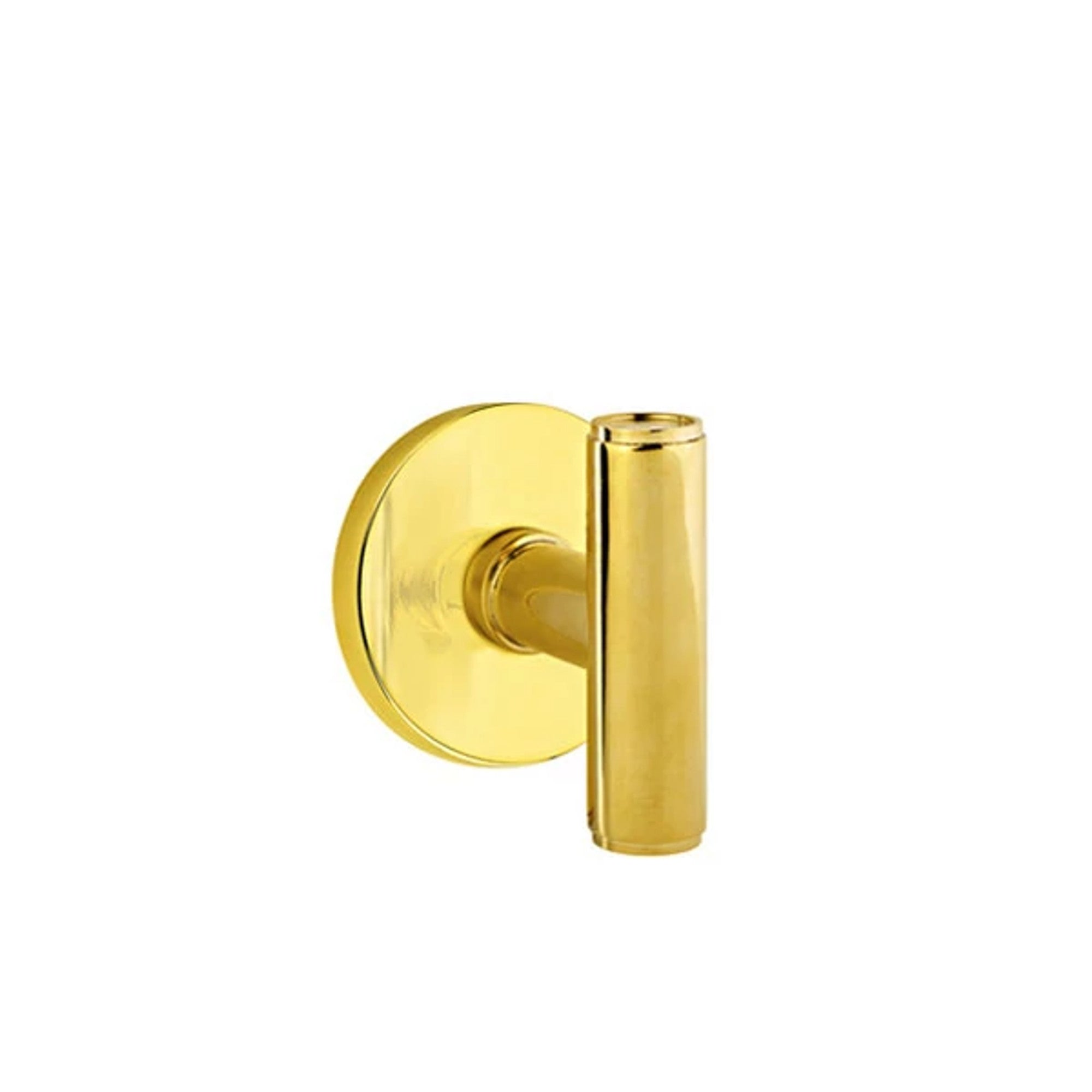 Emtek Ace Knob with Disk Rosette in Unlacquered Brass