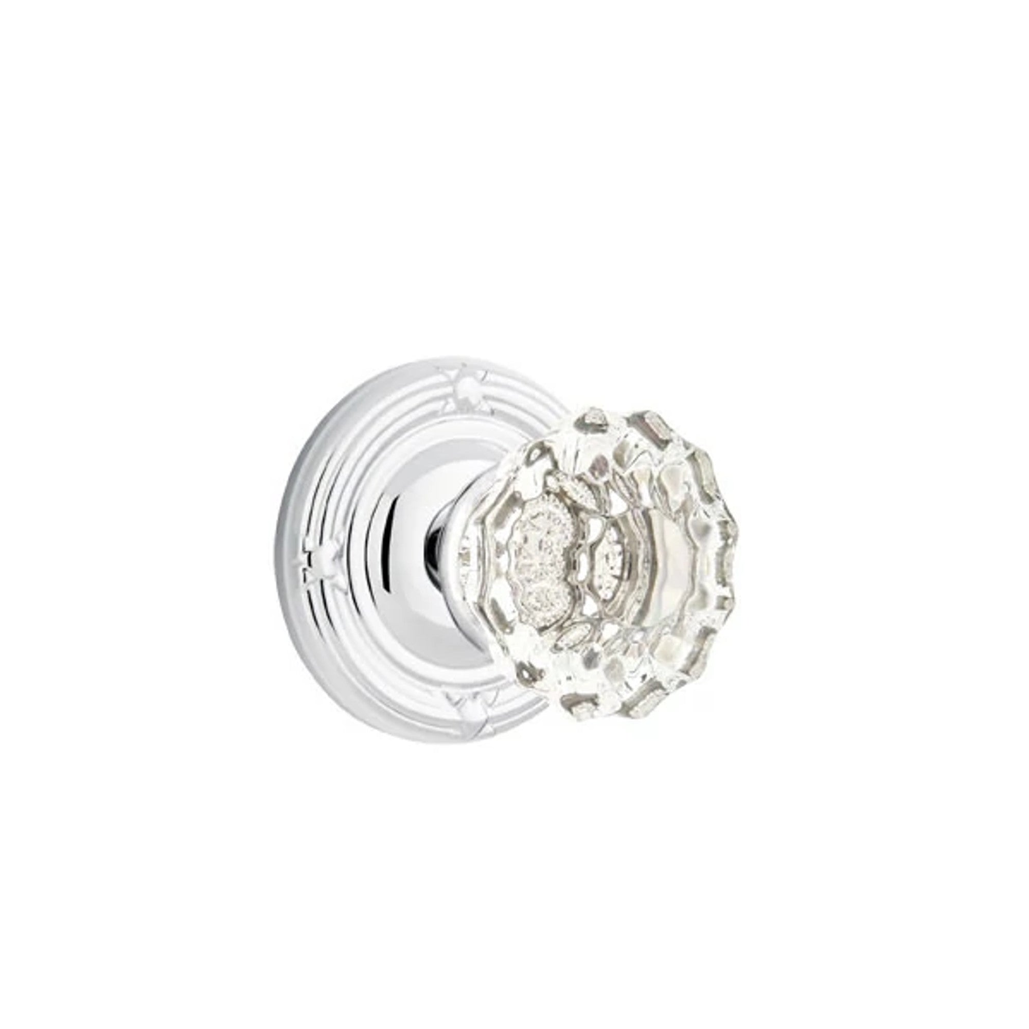 Emtek Astoria Knob with Ribbon & Reed Rosette in Polished Chrome