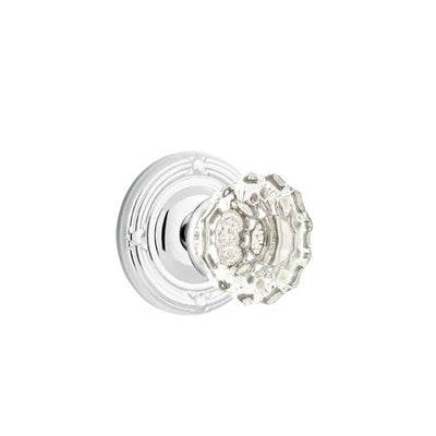Emtek Astoria Knob with Ribbon & Reed Rosette in Polished Chrome