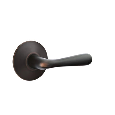 Emtek Basel Lever with Modern Rosette in Oil Rubbed Bronze