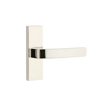 Emtek Breslin Lever with Stretto 1-1/2" x 5" in Polished Nickel
