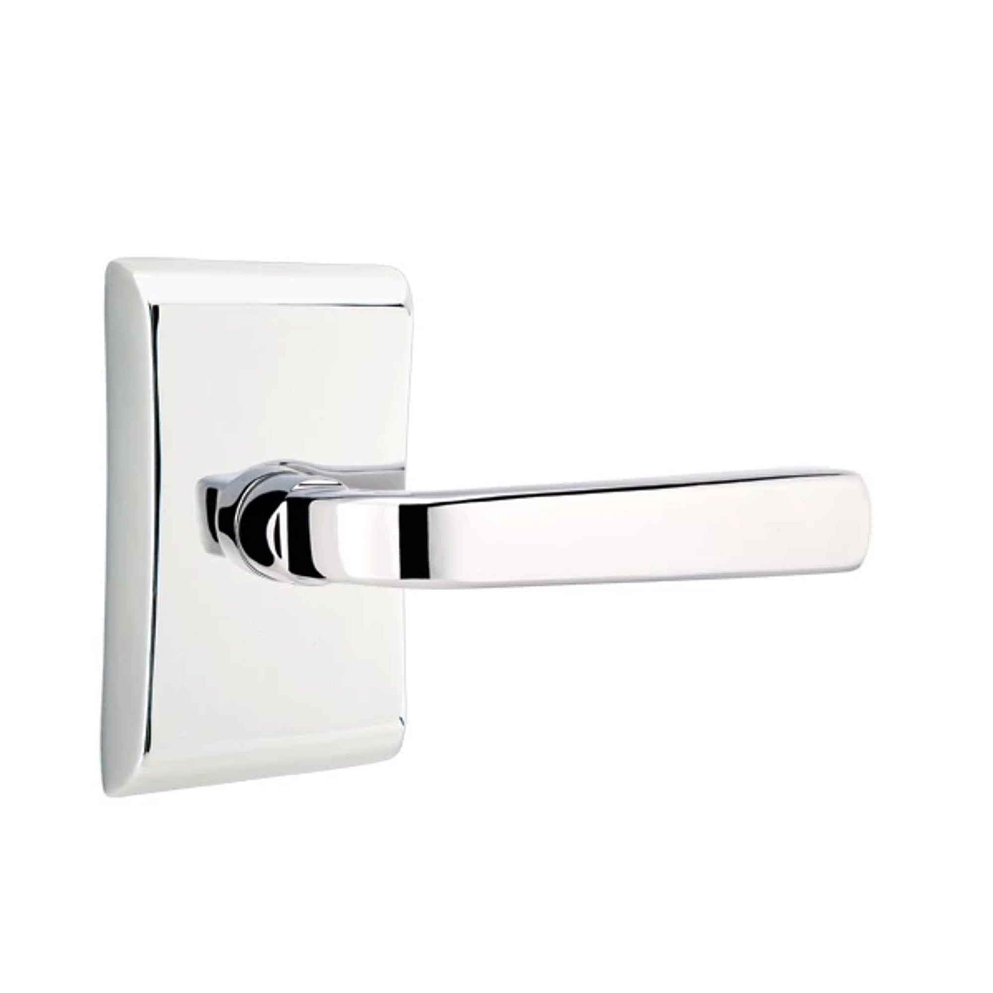 Emtek Sion Lever with Neos Rosette in Polished Chrome