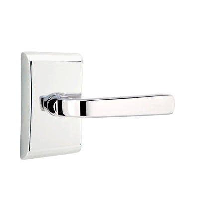 Emtek Sion Lever with Neos Rosette in Polished Chrome