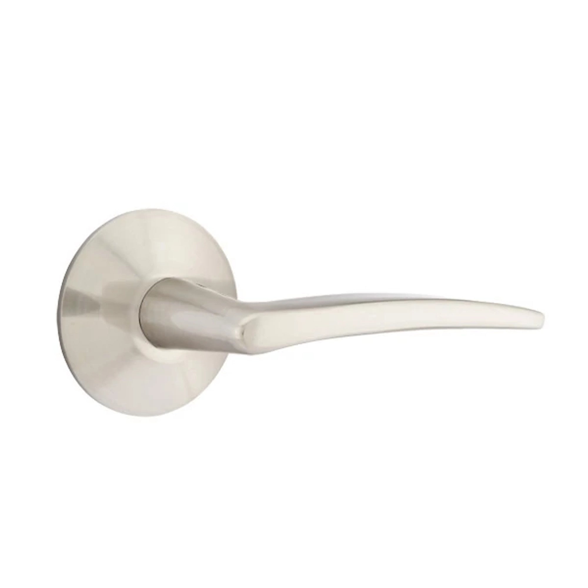 Emtek Poseidon Lever with Modern Rosette in Satin Nickel