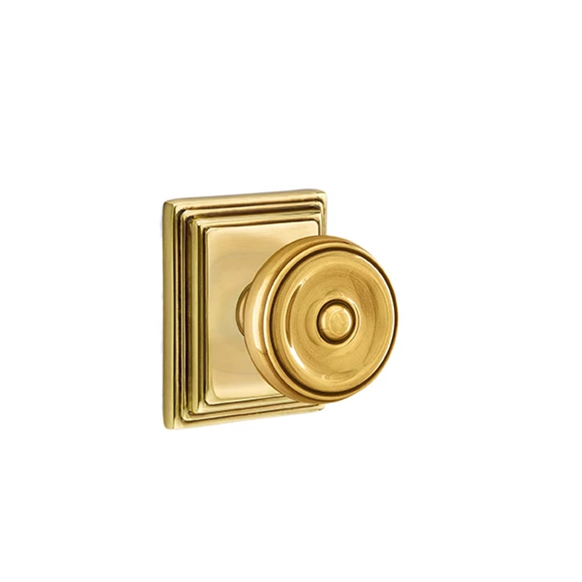 Emtek Waverly Knob with Wilshire Rosette in French Antique